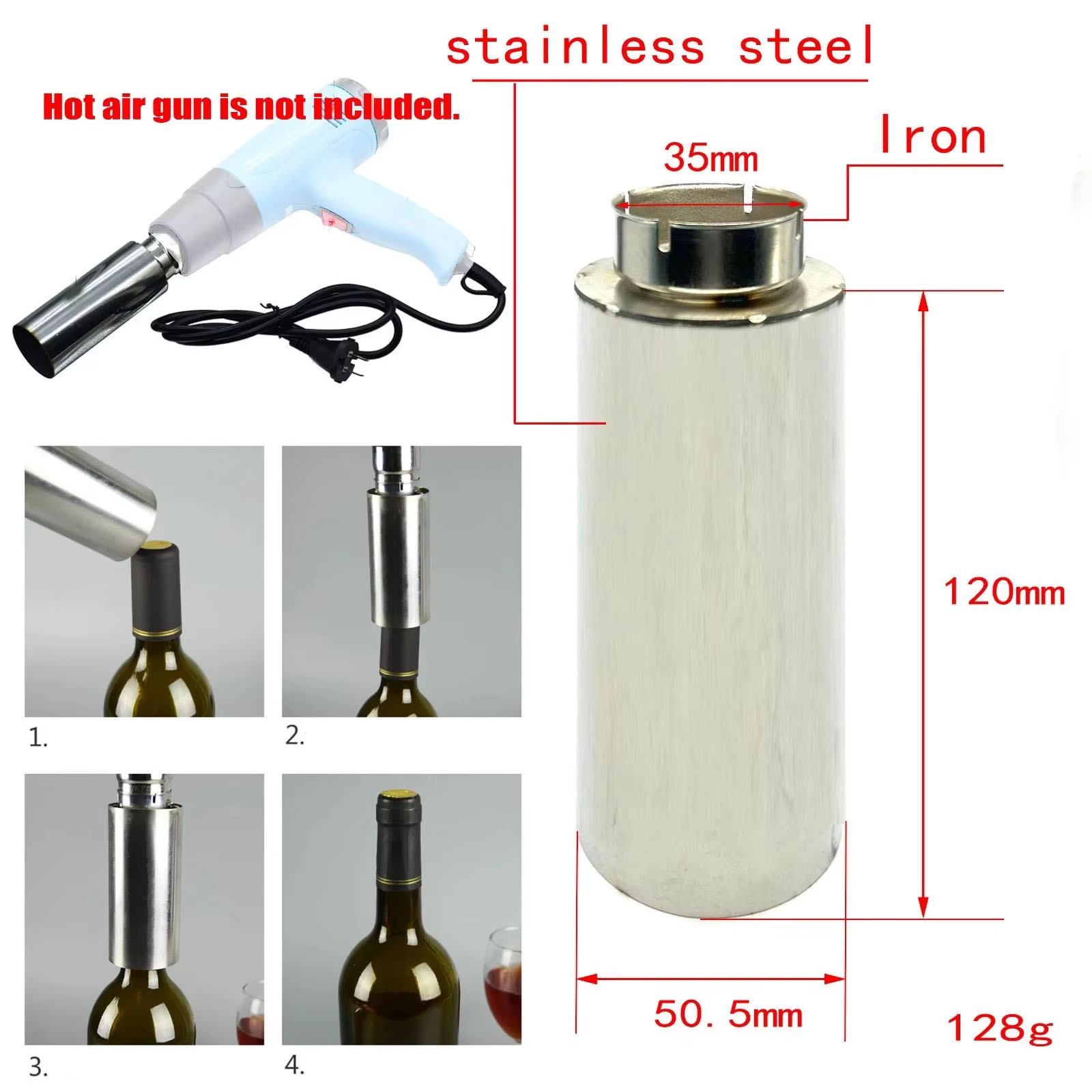 Heat Gun Embossing - PVC Wine Cap Heat Shrink Cap