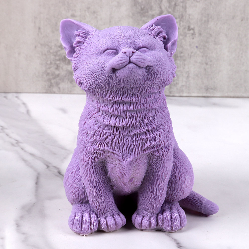Cute Sitting Cat Candle Silico - Candle Making Soy Wax review and price