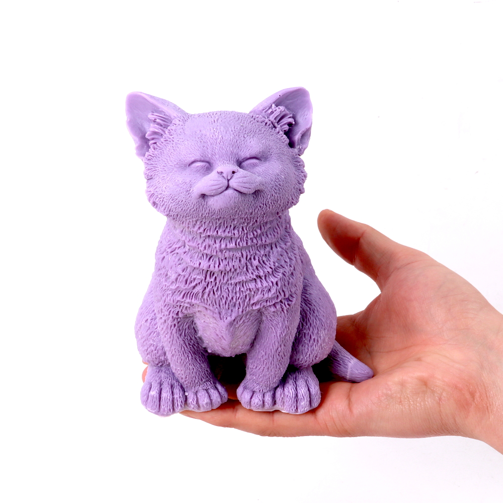 Cute Sitting Cat Candle Silico - Candle Making Soy Wax review and price