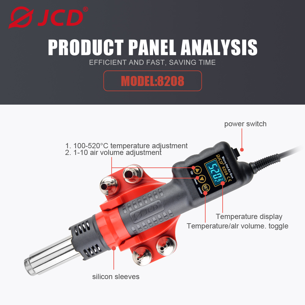 JCD 750W Micro Heat Gun Rework - Heat Gun Embossing review and price