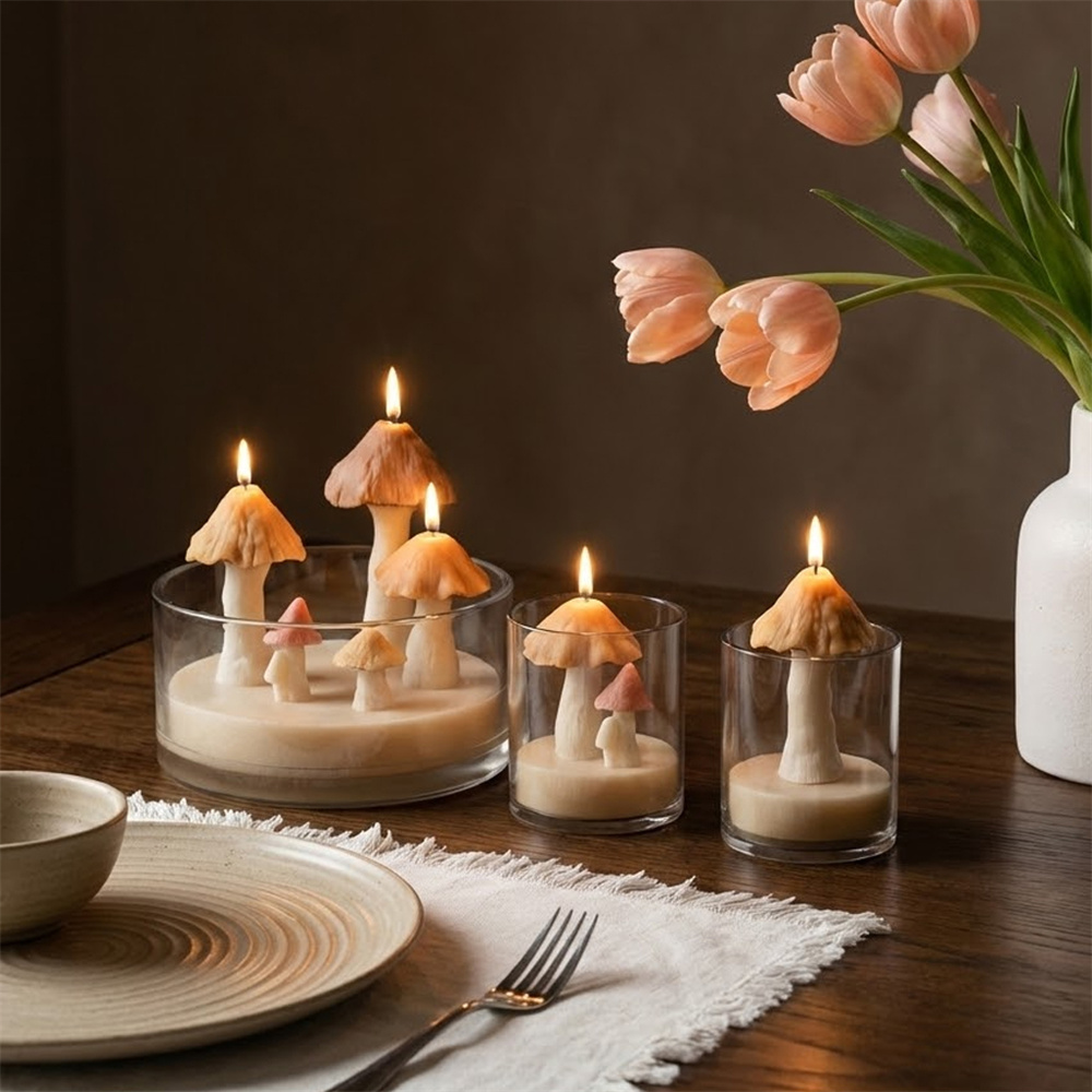 Mushroom Silicone Molds for Ca - Candle Making Soy Wax review and price