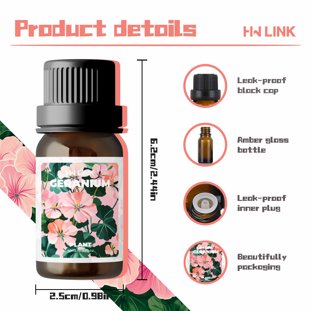 Geranium Essential Oil 10ml 10 - Candle Making Raw Material review and price